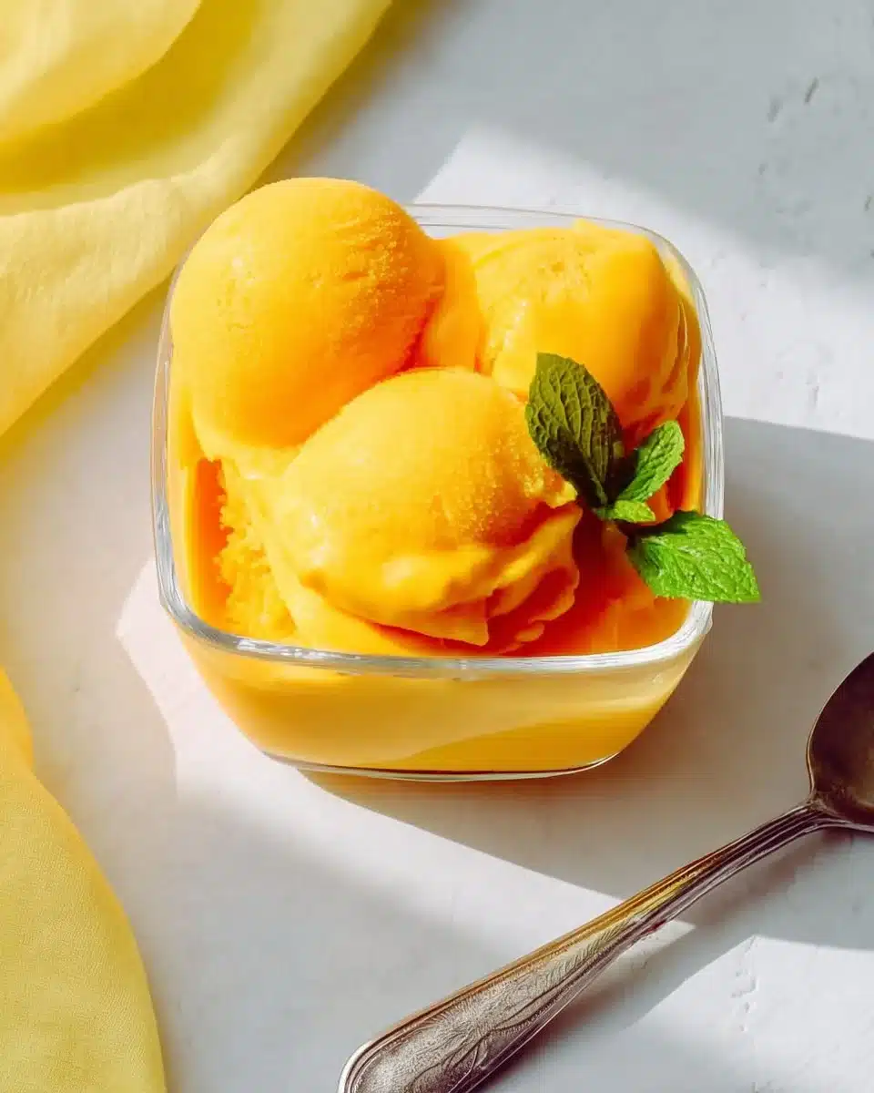 3-Ingredient Mango Sorbet