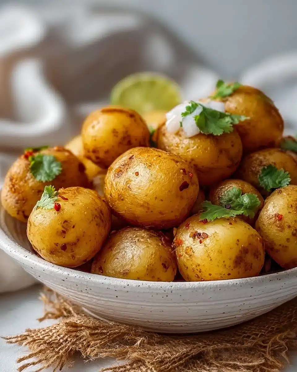 Delicious Mexican potatoes dish with vibrant spices and flavors.